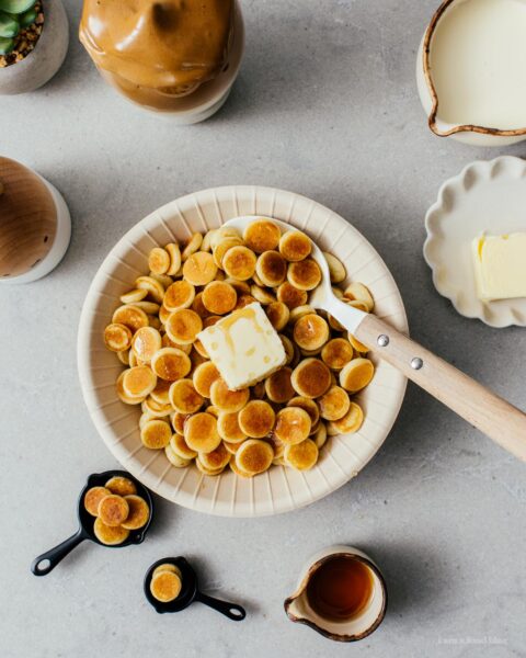 How To Make Mini Pancake Cereal | www.iamafoodblog.com